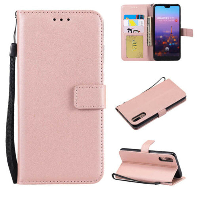 Leather Folio Wallet Case for Huawei P20 Leather Folio Wallet Case for Huawei P20